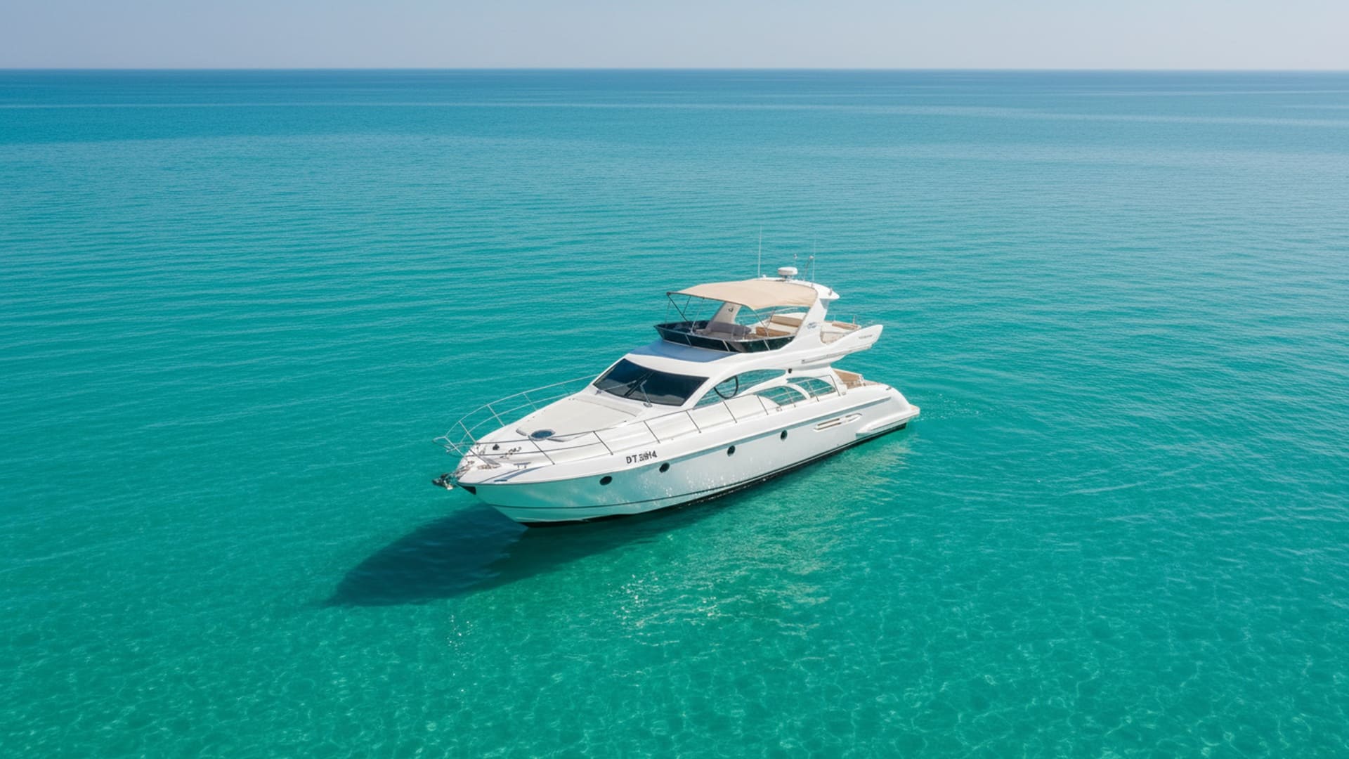 Aerial view of Marina Glory 50 ft, stunning Dubai coastline