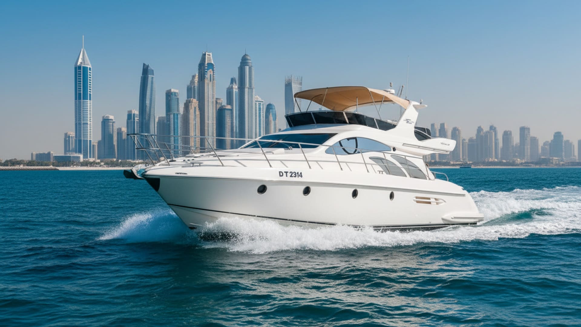 Marina Glory 50 ft yacht charter Dubai