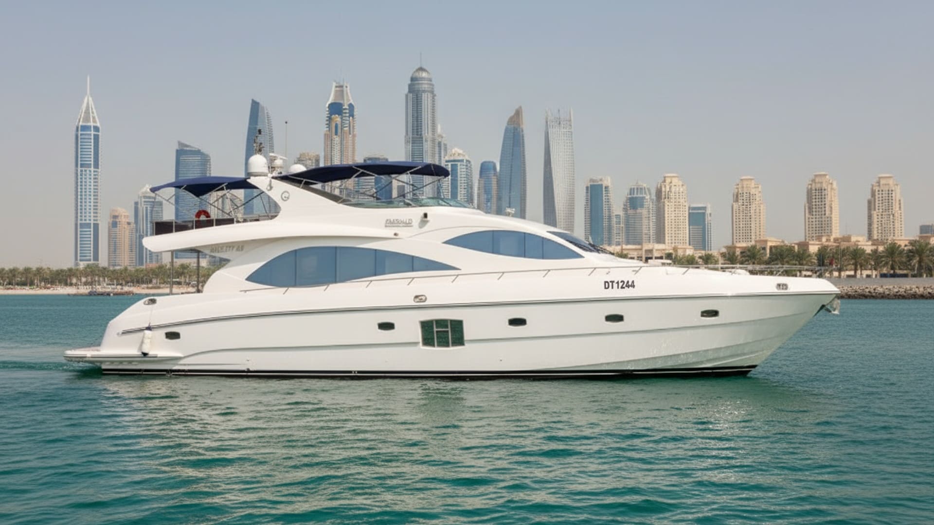 Marina Wind 88 ft luxury yacht, Dubai Marina rental