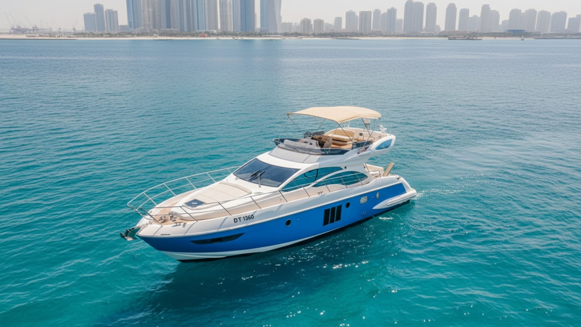 Ruby Oasis 48 ft aerial view, stunning Dubai Marina