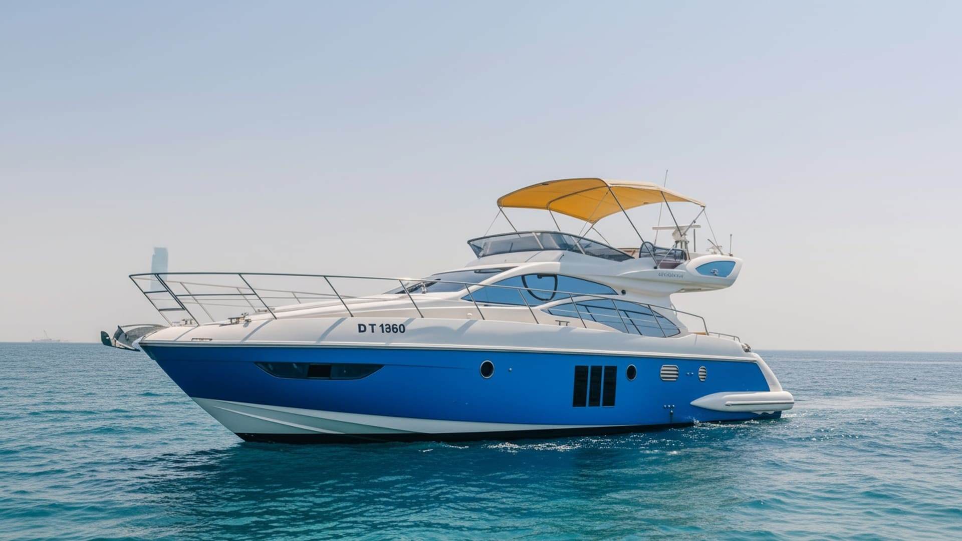 Ruby Oasis 48 ft yacht exterior, premium Dubai charter