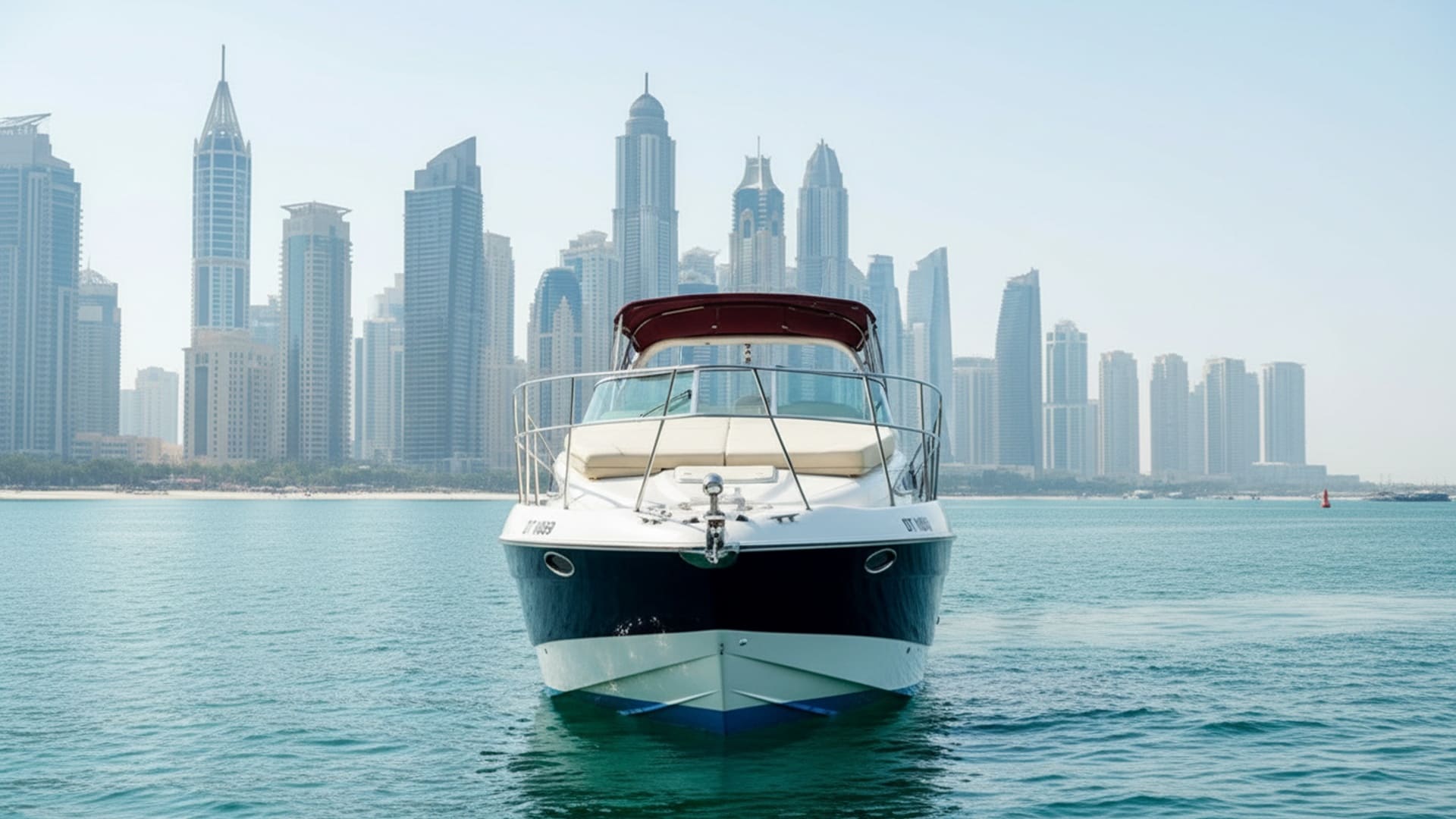 Spacious deck of Emerald Wind 33 ft yacht