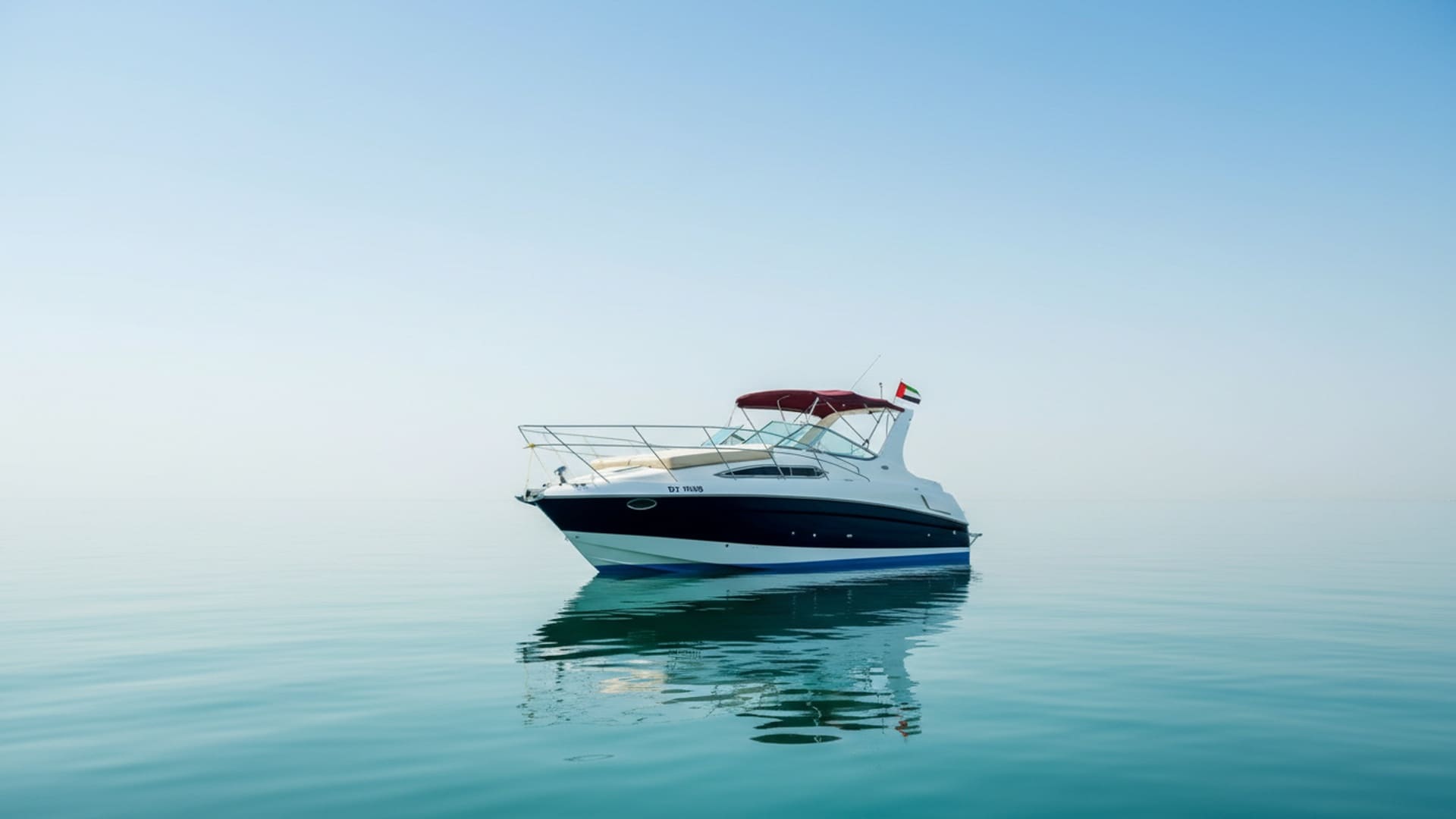 Sleek Emerald Wind 33 ft yacht exterior on water